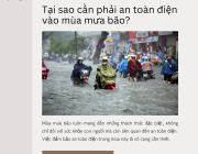 Tại Sao Cần Phải An Toàn Điện Vào Mùa Mưa Bão?