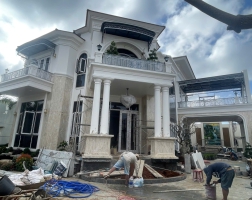 Dự án biệt thự sang trọng đang sắp hoàn thiện