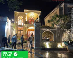Bàn giao công trình biệt thự tân cổ điển rực rỡ ánh đèn