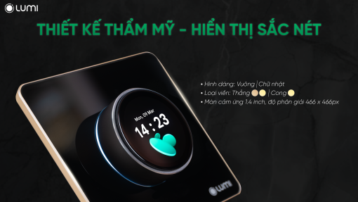 Công tắc nút xoay với thiết kế thẩm mỹ - Hiển thị sắc nét