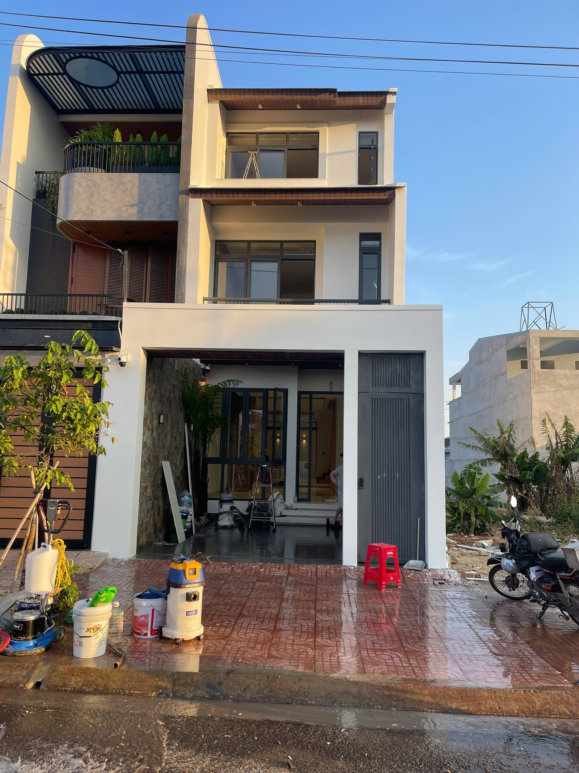 Thi công nhà phố hiện đại